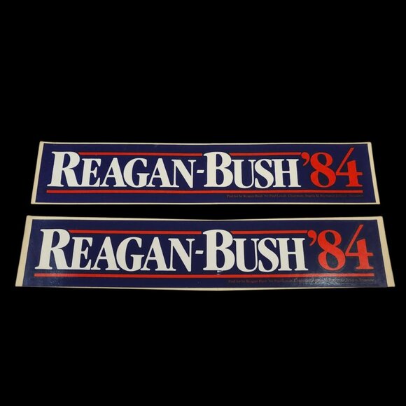 Reagan Bush 84 Presidential Campaign Volunteer Veterans Vote Sticker Lot NOS - Picture 7 of 7